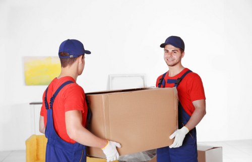 Employee reviewing health and safety instructions in a storage setting