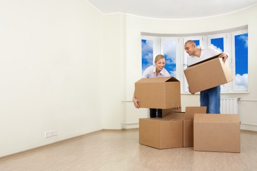 Packed storage facility options in Neasden with organized shelving